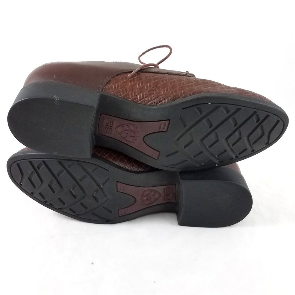 Ariat Leather Basketweave Oxfords Dress Shoes - Picture 7 of 8